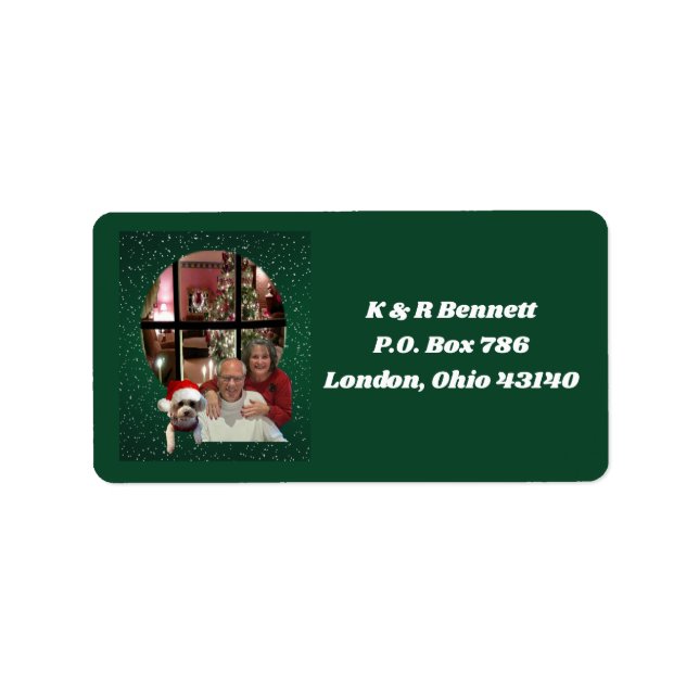 K & R Bennett Christmas Address Labels Adressaufkleber (Vorne)