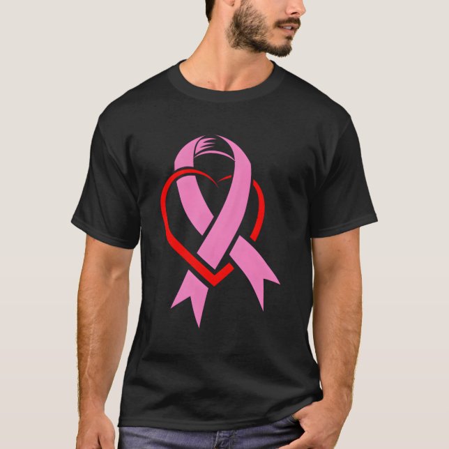 K Ribbon Brustkrebs Brustkrebs Bewusstsein T-Shirt (Vorderseite)