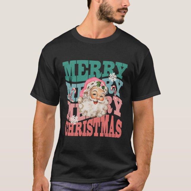 K Santa Claus Merry T-Shirt (Vorderseite)