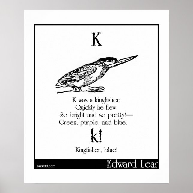K war ein Königsfischer Poster (Vorne)