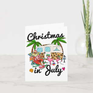 Ka13 Leopard Camping Weihnachten im Juli Camper X Karte