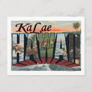 Ka Lae, HawaiiLarge Letter ScenesKa Lae, HI Postkarte