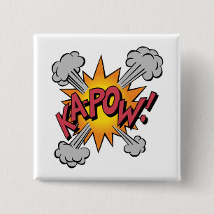 KA-POW! Comic-Book-Grafik Button