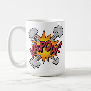 KA-POW! Comic-Book-Grafik Tasse