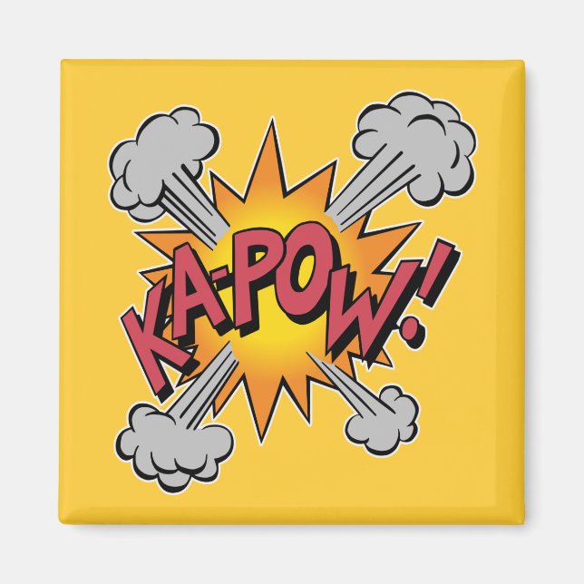 KA-POW! Comic Book Graphic Magnet (Vorne)