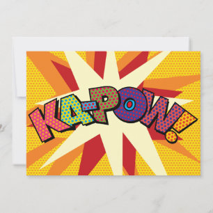 KA-POW Deine Nachrichten Sprechblase Spaß Retro Ankündigung