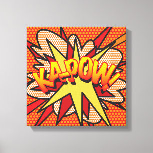 KA-POW Fun Modernes Comic Pop Kunst, Dichtung und  Leinwanddruck