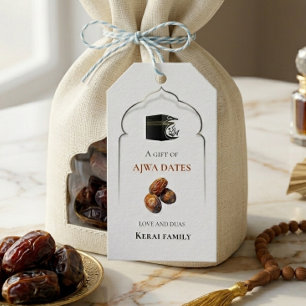 Kaaba Ajwa-Daten Islamisches Hajj-Geschenk-Tag Geschenkanhänger