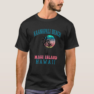 Kaanapali Beach Maui Hawaii Beach Palm Trees Somme T-Shirt