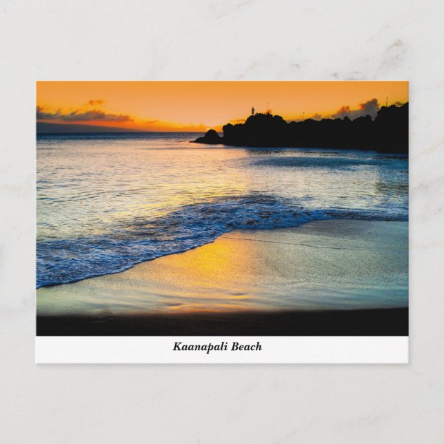 Kaanapali Beach Postcard Postkarte (Vorderseite)