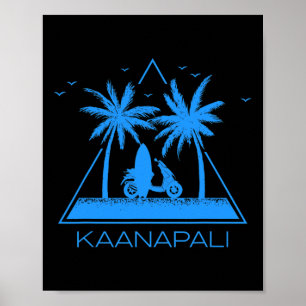 Kaanapali Hemd Kaanapali Strand Maui Hawaii Urlaub Poster