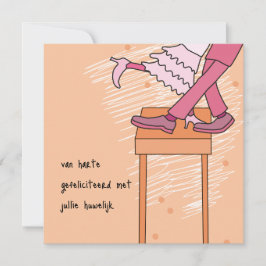 kaart huwelijk felicitatie uitnodiging karte