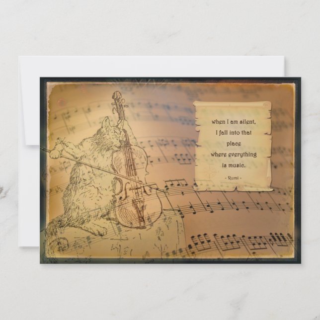 Kaart met gedicht Rumi (Vorderseite)
