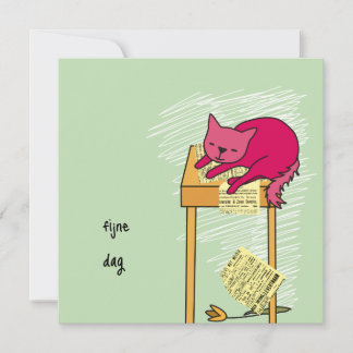 kaart verjaardag poes karte