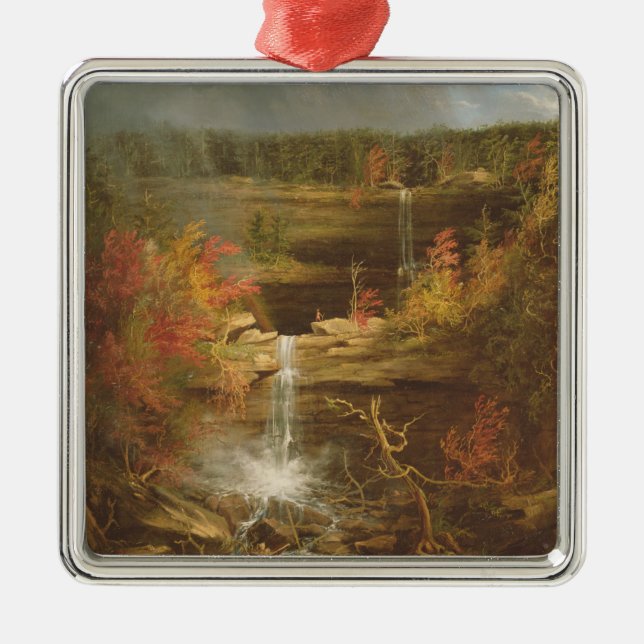 Kaaterskill Fälle Silbernes Ornament (Vorne)