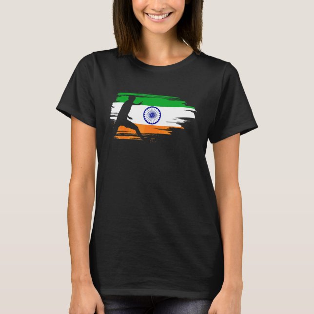 Kabaddi Indian Sports Indian Flag T-Shirt (Vorderseite)