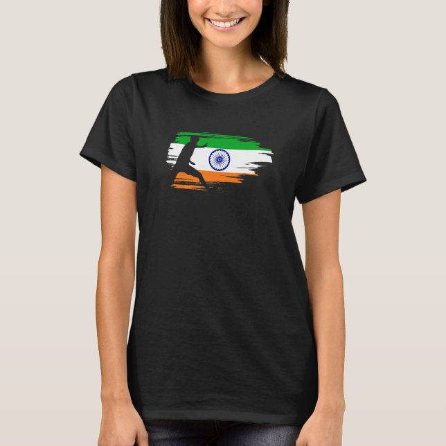 Kabaddi Indian Sports Indian Flag T-Shirt (Vorderseite)