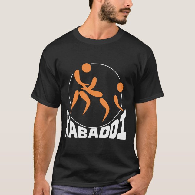 Kabaddi-Sportdesign T-Shirt (Vorderseite)