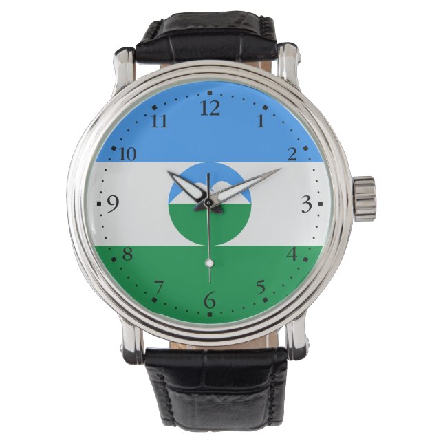 Kabardino Balkaria Fahne Armbanduhr (Vorderseite)