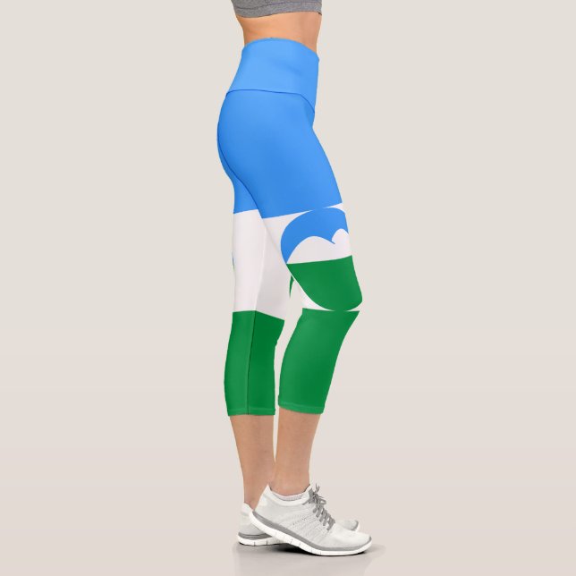 Kabardino Balkaria Fahne Capri Leggings (Rechts)