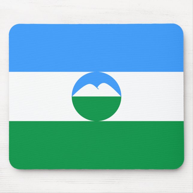 Kabardino Balkaria Fahne Mousepad (Vorne)