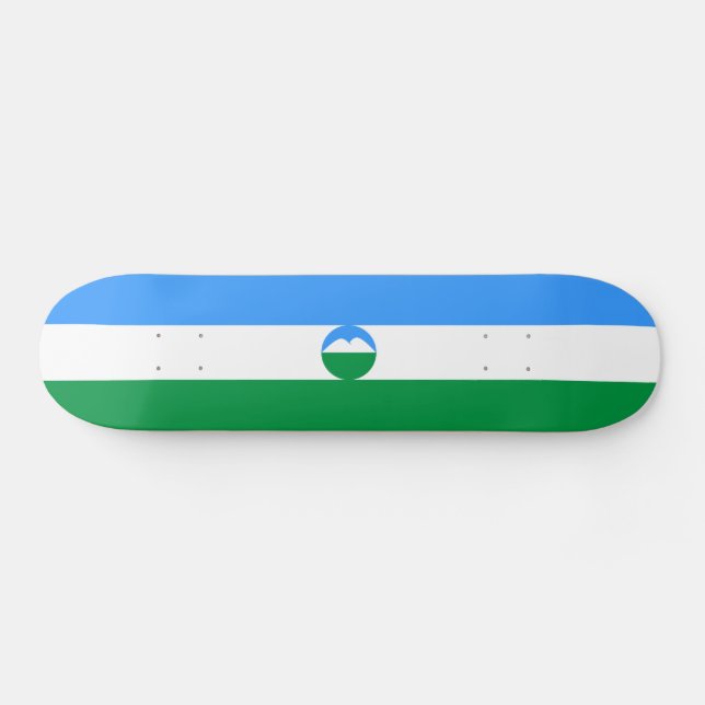 Kabardino Balkaria Fahne Skateboard (Horizontal)