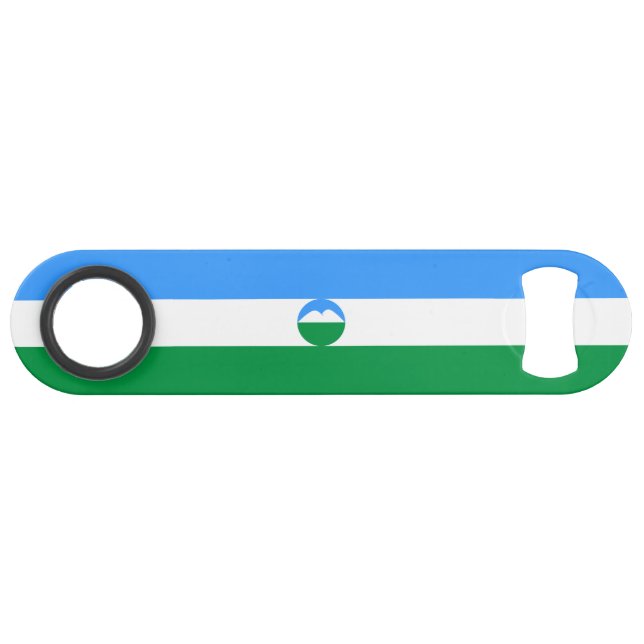 Kabardino Balkaria Fahne Speed Flaschenöffner (Vorderseite (Horizontal))