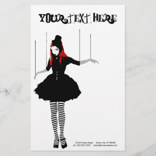 Kabarett-Marionette Briefpapier