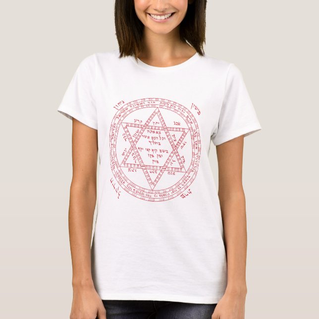 Kabbalah Davidsstern T-Shirt (Vorderseite)