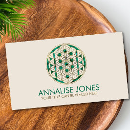 Kabbalah Der Baum des Lebens - Blume des Lebens Visitenkarte