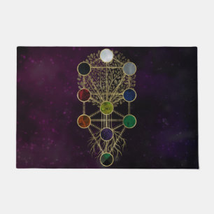 Kabbalah der Baum des Lebens - Etz Hayim Fußmatte
