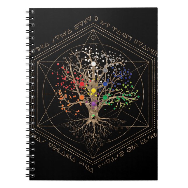Kabbalah Der Baum des Lebens Notizblock (Vorderseite)
