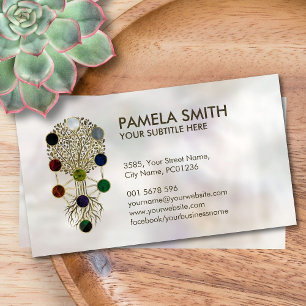 Kabbalah Der Baum des Lebens Ornament auf der Perl Visitenkarte