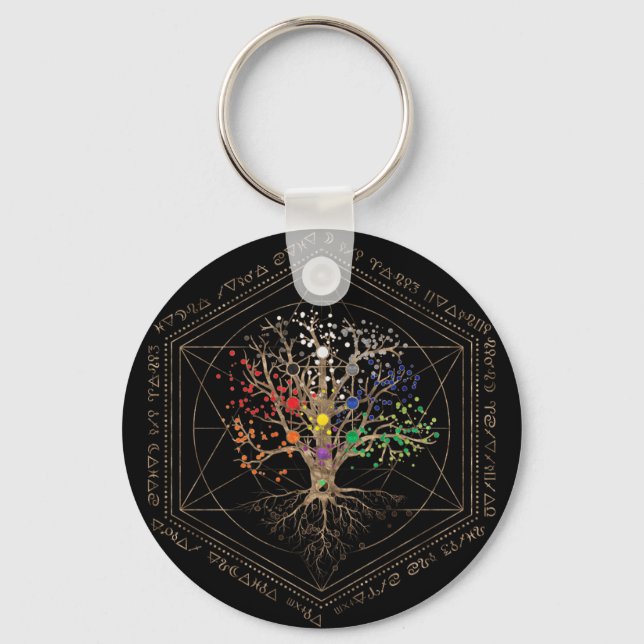 Kabbalah Der Baum des Lebens Schlüsselanhänger (Vorderseite)