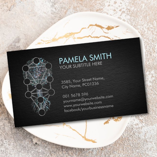 Kabbalah Der Baum des Lebens Visitenkarte (Von Creator hochgeladen)