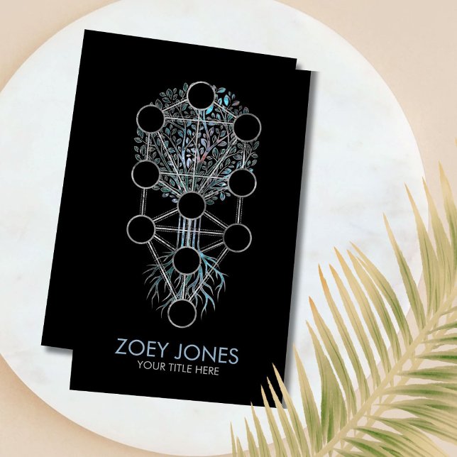 Kabbalah Der Baum des Lebens Visitenkarte (Von Creator hochgeladen)