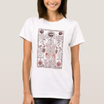 Kabbalah Entwurf T-Shirt<br><div class="desc">Alte und mysteriöse Kabbalah Illustration,  von DoverPictura. Finden Sie das ursprüngliche Bild bei http://doverpictura.com/collection/0486991636</div>