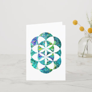 Kabbalah Tree of Life Dankeskarte