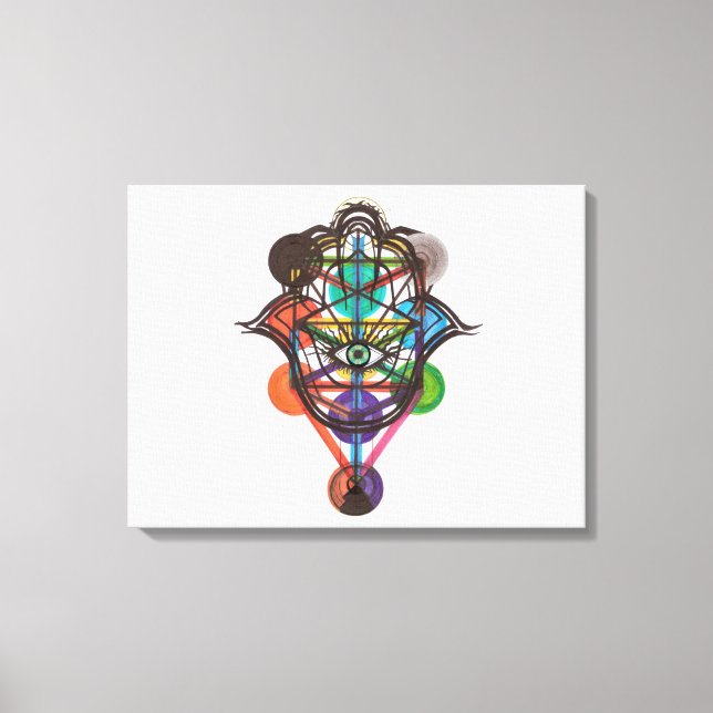 Kabbalistischer Baum Leinwanddruck (Vorderseite)