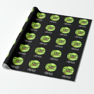 Kabbenalter Funny Old Veggie Cabbage Pun Dark BG Geschenkpapier