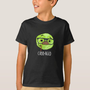 Kabbenalter Funny Old Veggie Cabbage Pun Dark BG T-Shirt