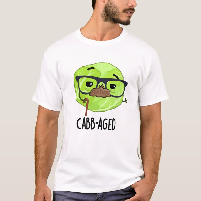 Kabbenalter Funny Old Veggie Cabbage Pun T-Shirt (Vorderseite)