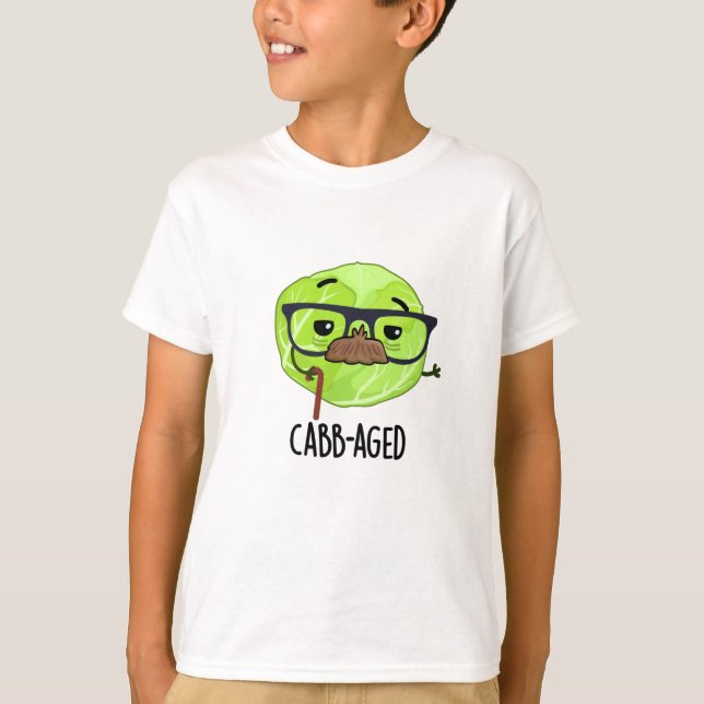 Kabbenalter Funny Old Veggie Cabbage Pun T-Shirt (Vorderseite)