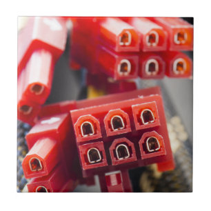 Kabelanschluss eines Computers Fliese