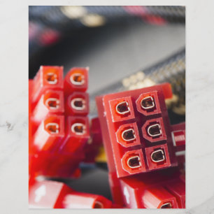 Kabelanschluss eines Computers Flyer