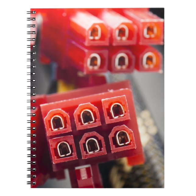 Kabelanschluss eines Computers Notizblock (Vorderseite)