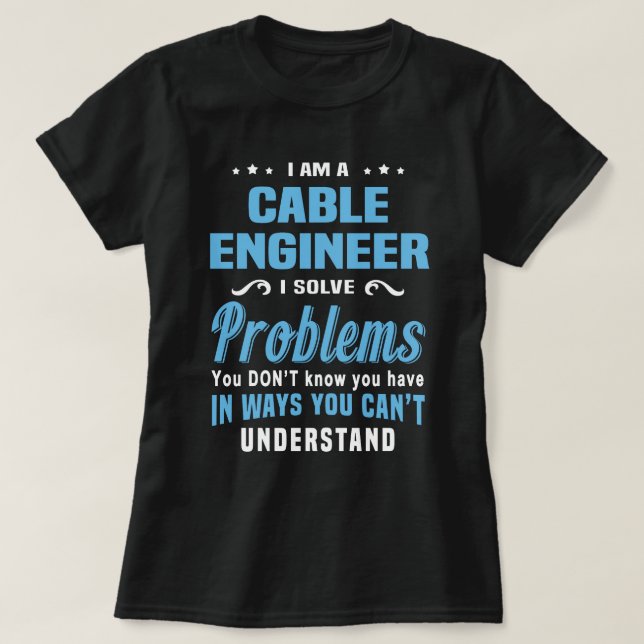 Kabelingenieur T-Shirt (Design vorne)