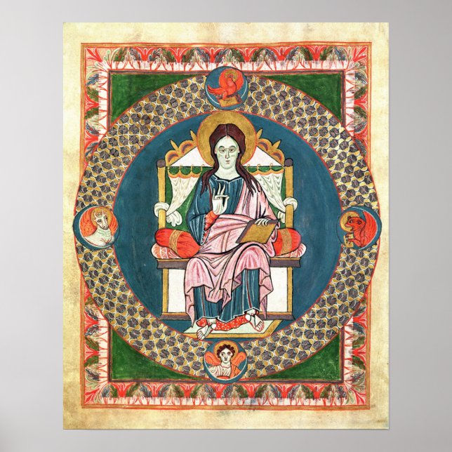 Kabeljau. 1948 Christus in Majestät Poster (Vorne)