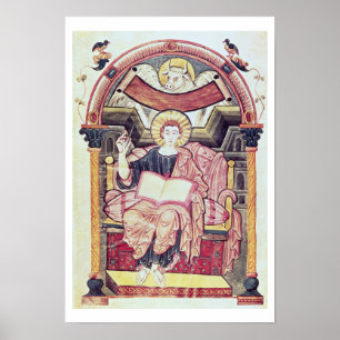 Kabeljau 22. f.85v St. Luke, Evangelist, aus Treve Poster
