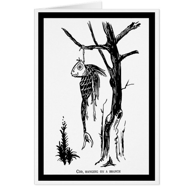 Kabeljau, auf einem Zweig hängen (Vorne)